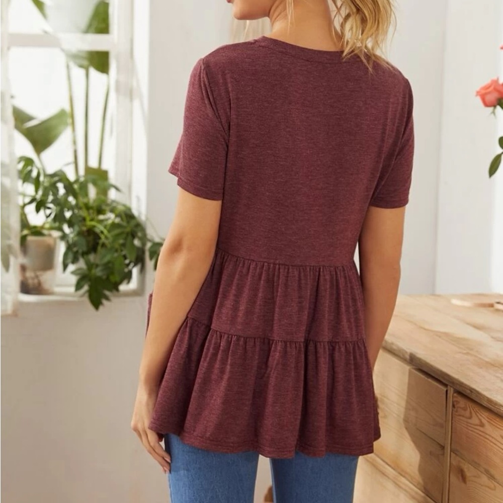 Maternity Solid Tee - Picture 3 of 4